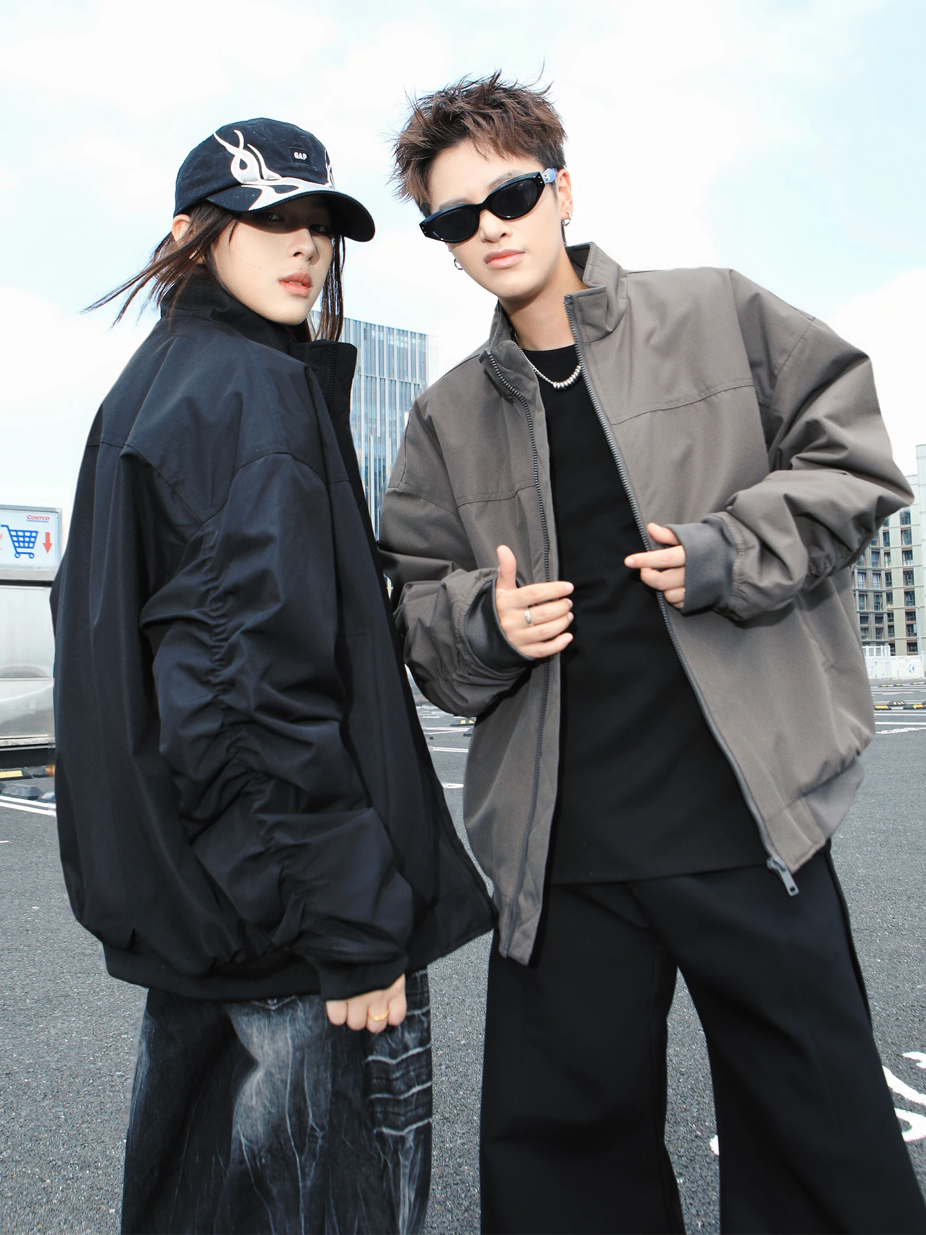 

Men's Thiened Cotton Jaet Winter Warm Cold Proof Stand Collar Outerwear Upper Apparel 2025 New Sle GPOUHO Cleanfit