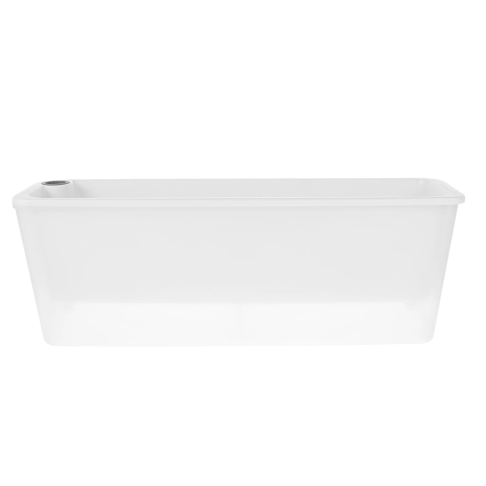 

1pc Self Watering Planter Box Rectangle Pots Window Boxes Flower Storage PP Herb Container Breathing Root System