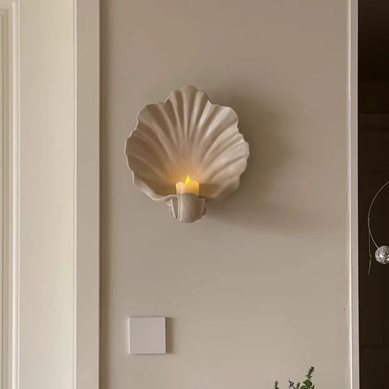 Modern Elegant Living Room Decor Candlesticks Luxury Scented Candles Holder Nordic Candle Holders Decorative Shell Candlesticks