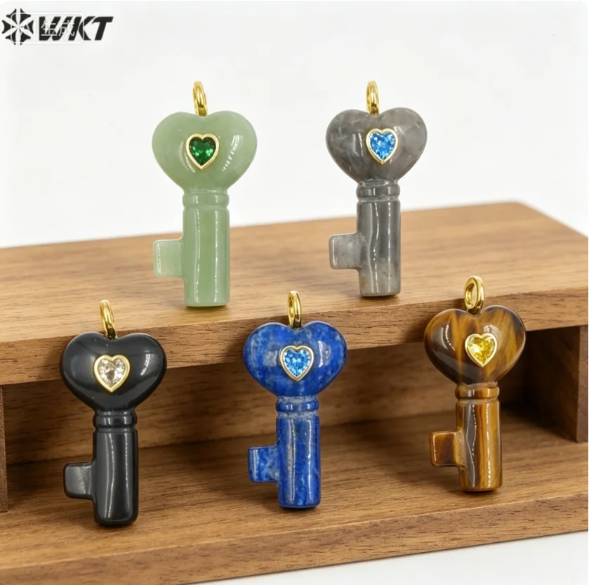 WT-P2057 French-style Gemstone Beautiful Irregular Shape Pendant With 18K Real Gold Plated For Women Special Jewelry