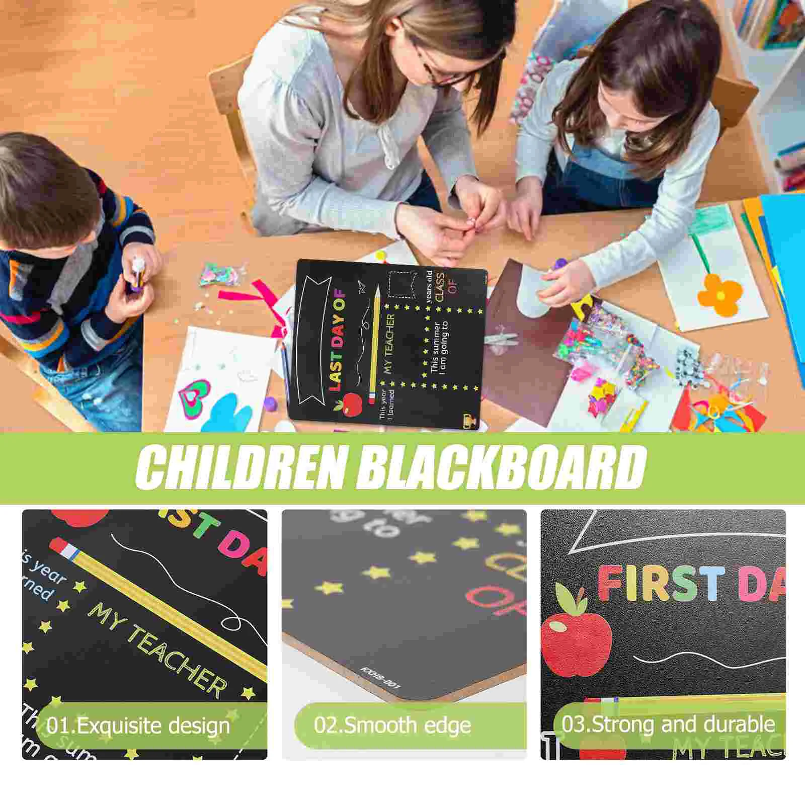 Double-sided School Board Children Supply Sign Erasable Chalkboard Back-to-school Season Kids Multi-function