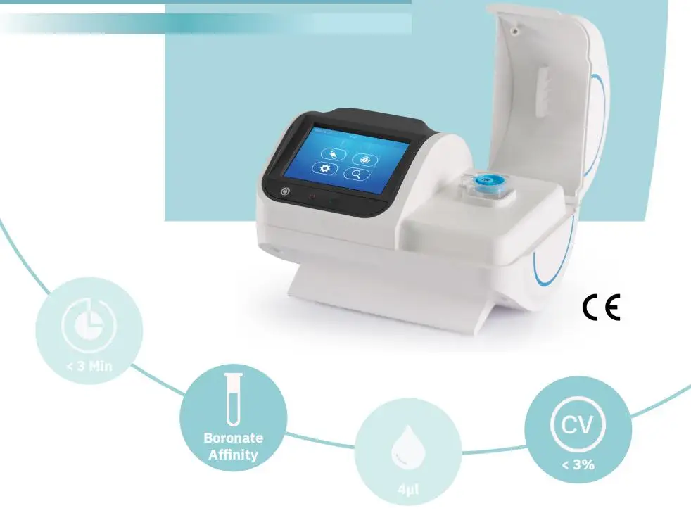 A1C Glycated Hemoglobin clinical POCT HbAlc Analyzer Single serving test machine