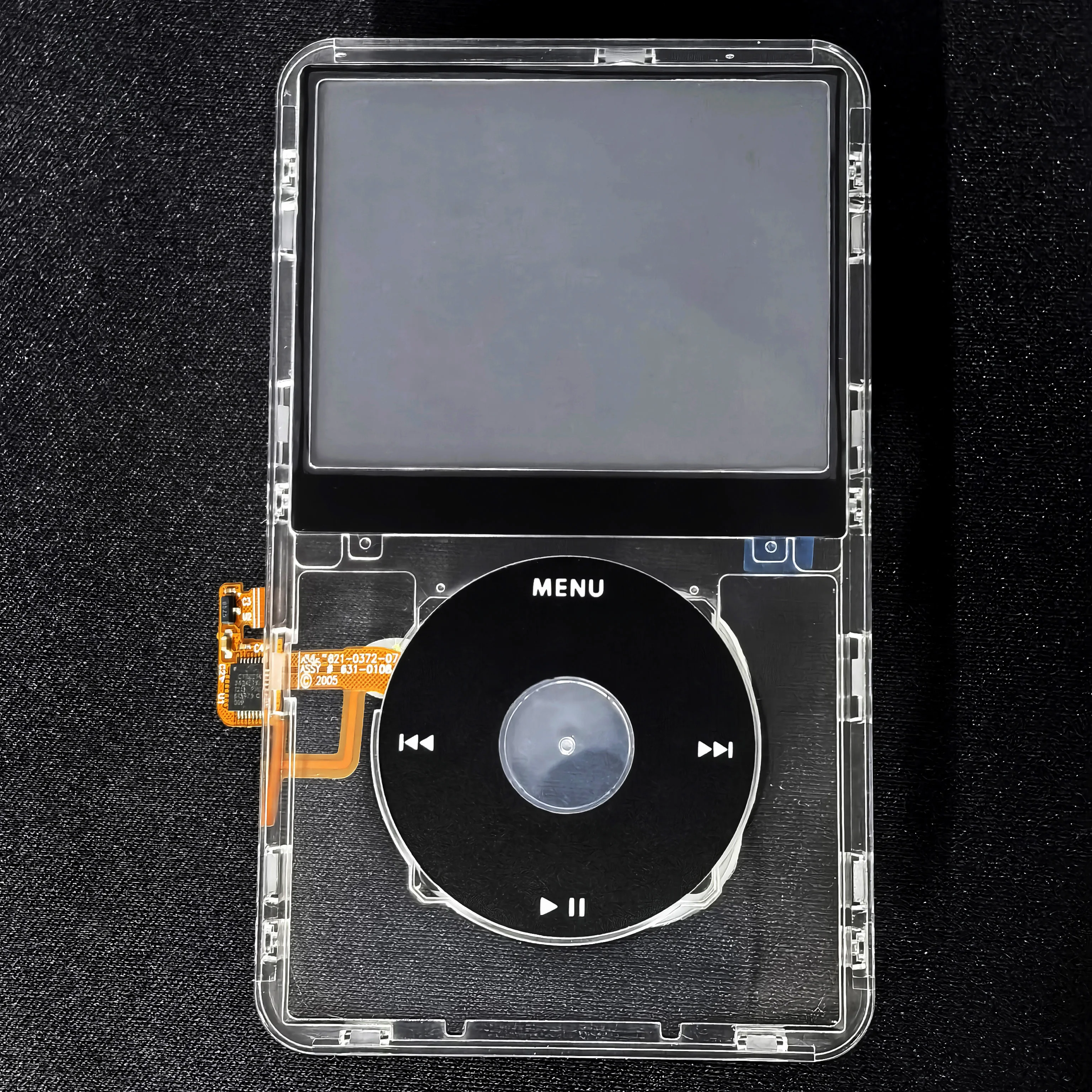Clear Face Plate Transparent Front Housing Case with Click Wheel Flex Button for iPod Classic 5th Gen 5.5 Video 30GB 60GB 80GB image 3