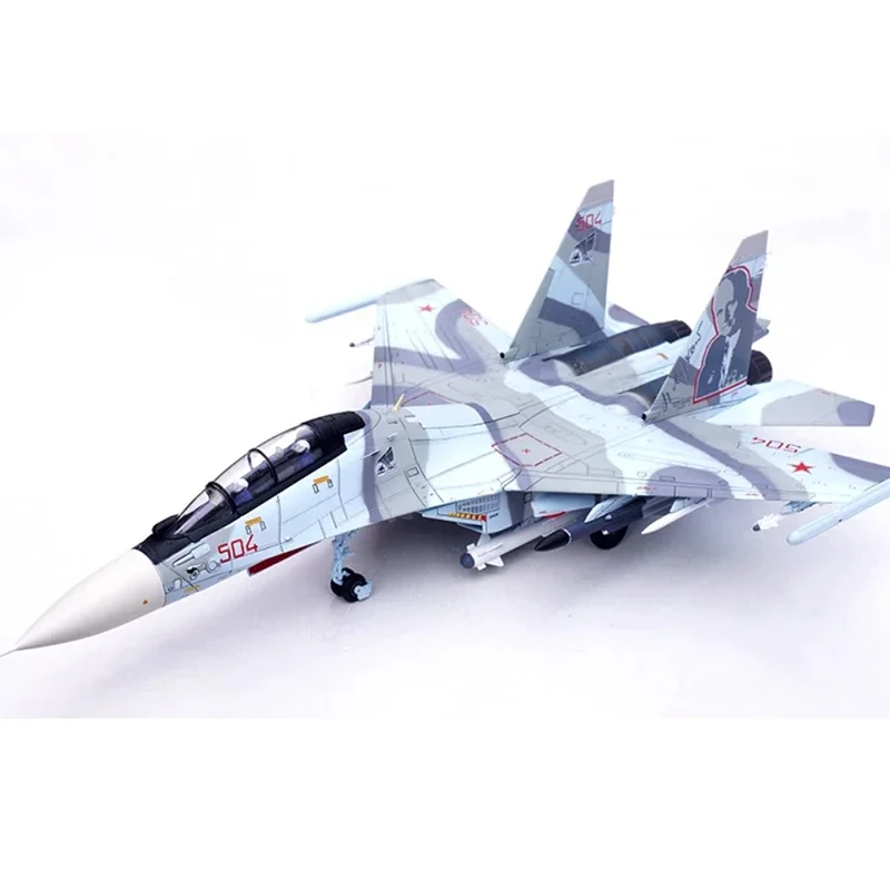 

Diecast 1:72 Scale SU-30MKK 504 finished aircraft simulation aolly model Static decoration Souvenir gifts for adult boy