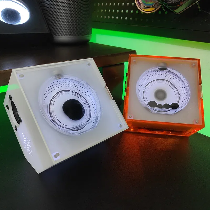 THECOW carcinoma Transparent Mecha Audio Venom Magnetic Fluid Music Rhythm Light Bluetooth Speaker Decorative Ornament Gifts
