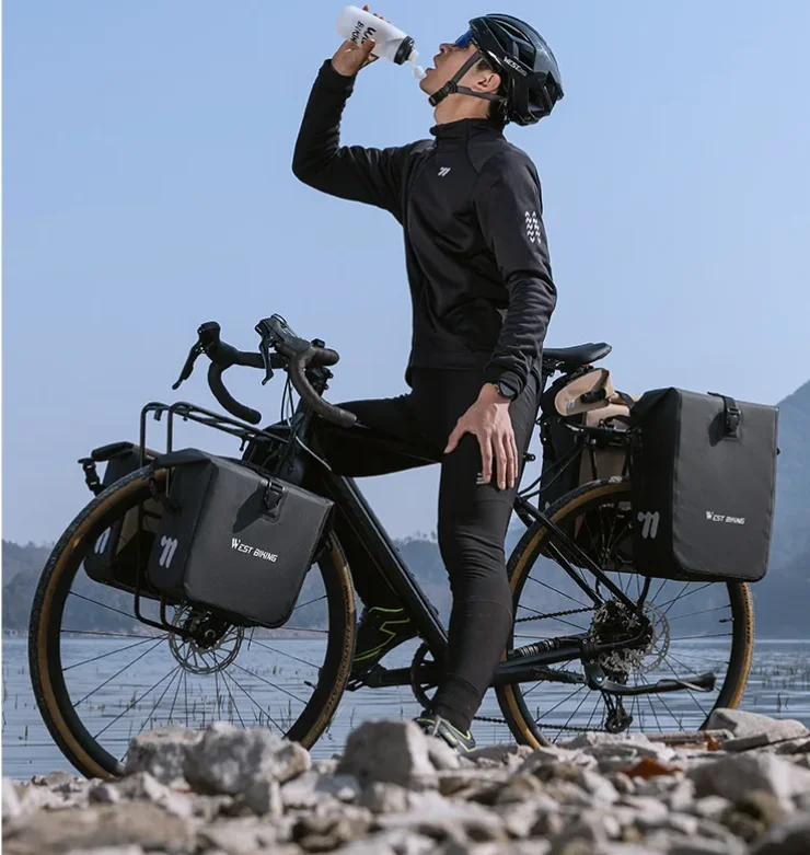 

Велосумка WEST BIKING многофункциональная, полностью водонепроницаемая, на передний багажник, двойная, 12-20 л, портативная, быстросъемная