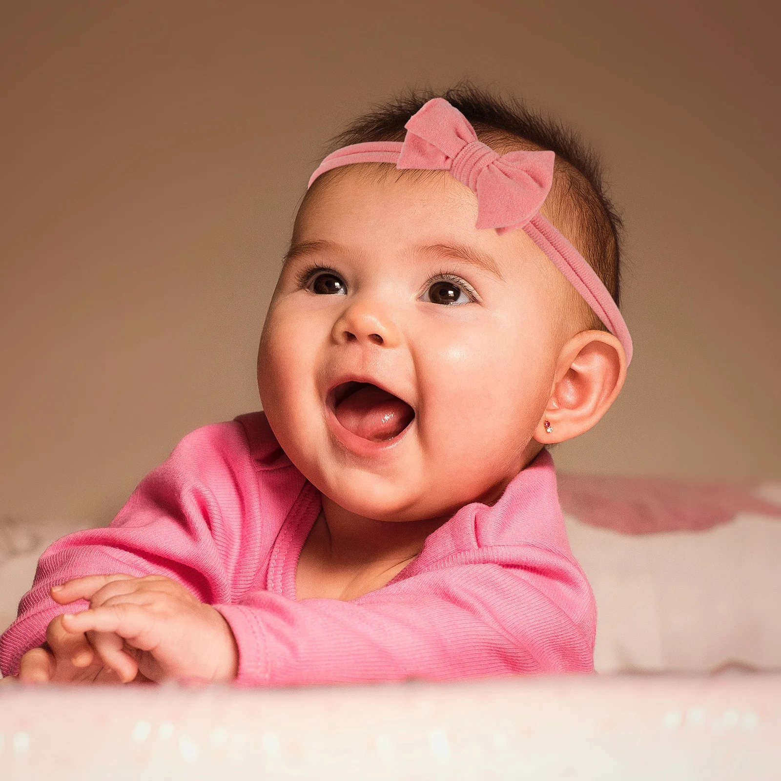 

3pcs Baby Girl Bowknot Headbands Elastic Floral Hairband for Kids Toddler Festival Child Lightweight Comfortable Soft