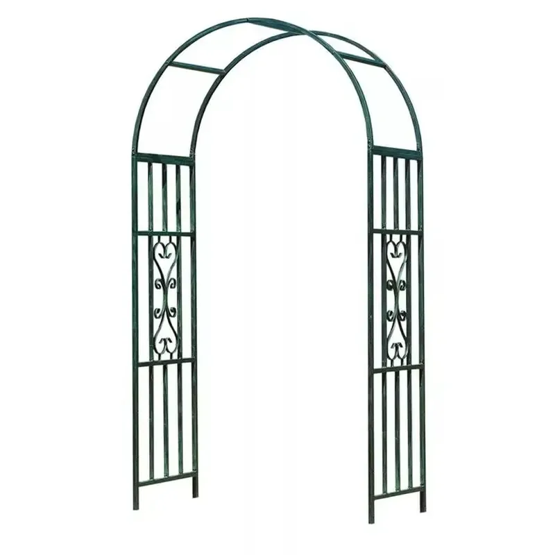 Metal Garden Archway for Climbing Roses Outdoor Lawn Decor Steel Trellis Structure Backyard Wedding Entrance Pathway
