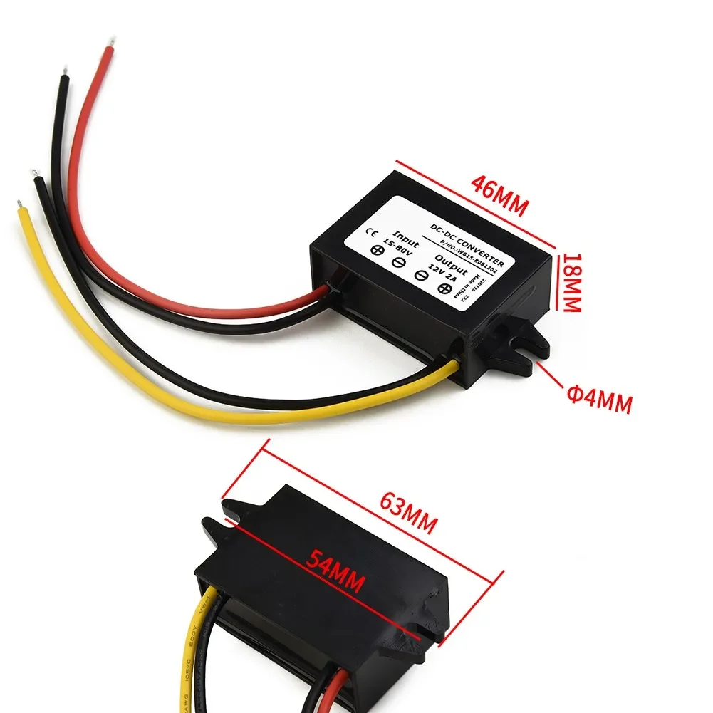 1 Pc Switching DC Regulator 15V-72V 18V 24V 36V 48V 60V To 12V 2A 60W DC-DC Step Down Module Converter Professional Hand Tools