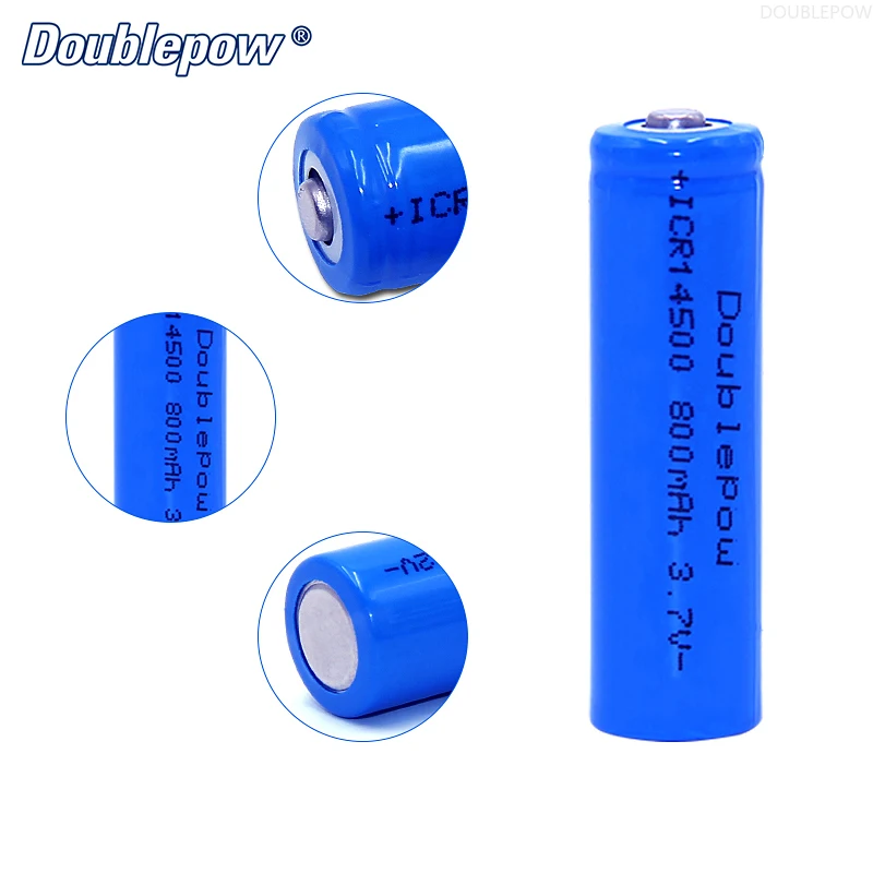 Akumulator litowo-jonowy 14500 800 mah 3,7 V do latarki LED, dostawa gratis