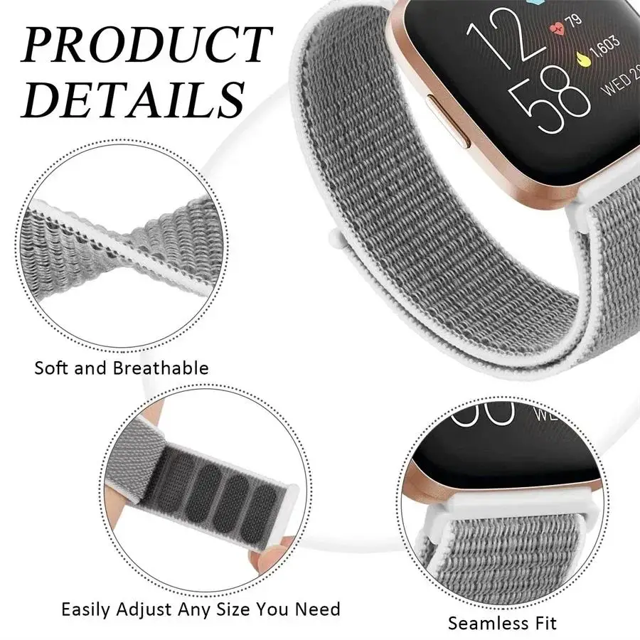 Band For Samsung Galaxy Watch 4 3 classic 5 Pro active 2/Gear S3 Nylon Loop Correa Bracelet Huawei Watch GT 2 3 Strap 22mm 20mm