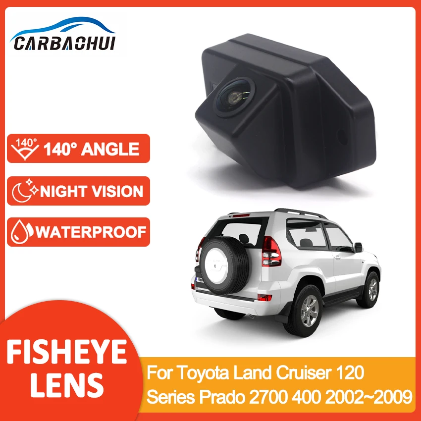 

Камера заднего вида с объективом FishEye для подсветки номерного знака автомобиля, для Toyota Land Cruiser 120 Series Prado 2700 400 2002~2009