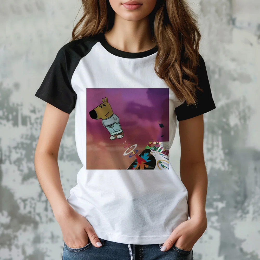 Chill Guy tshirt vrouwelijke hiphop kawaii Pastel Ademend shirt Grafisch kawaii Digital Classic University