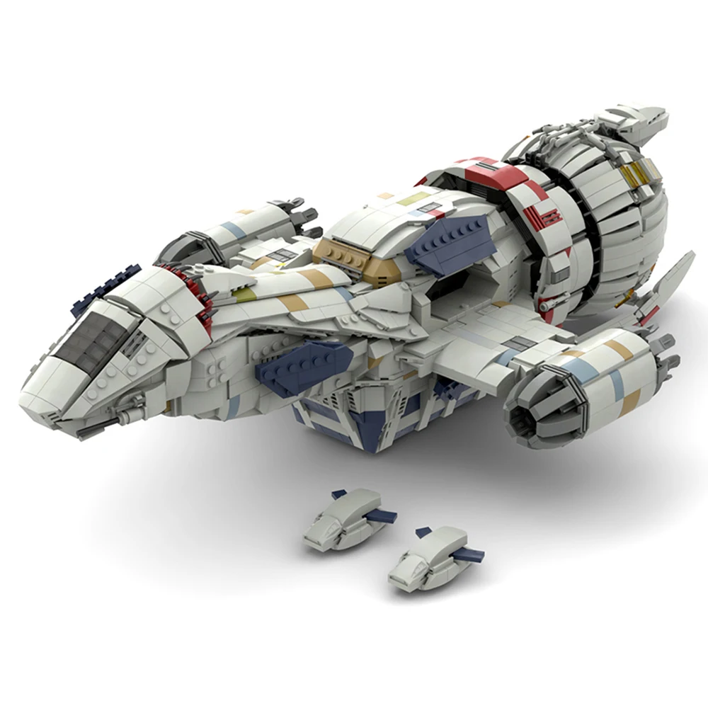 MOC Fireflyed Transport Raumschiff Bausteine Kit Film Raumschiff Luftschiff Blöcke Spielzeug Fans
