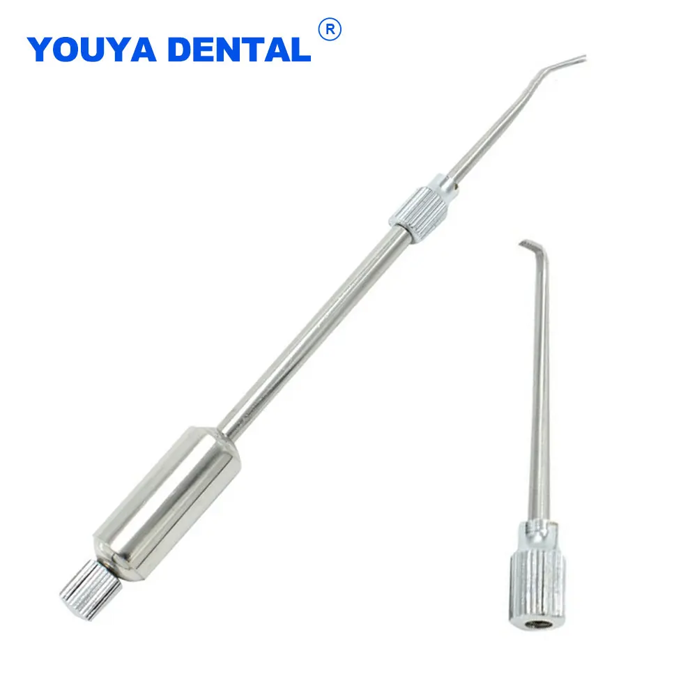 1 Set Manual Teeth Stainless Steel Tooth Crown Remover Take off Tool Lab Laboratory Surgical Instrument With 2 tips