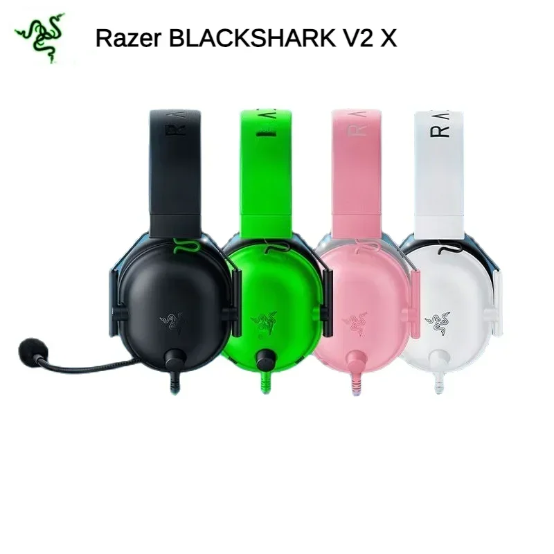 Razer BLACKSHARK V2 X Headphones Wired Active Noise Reduction with Dynamic Microphone Suitable for Computer Gaming Airpods