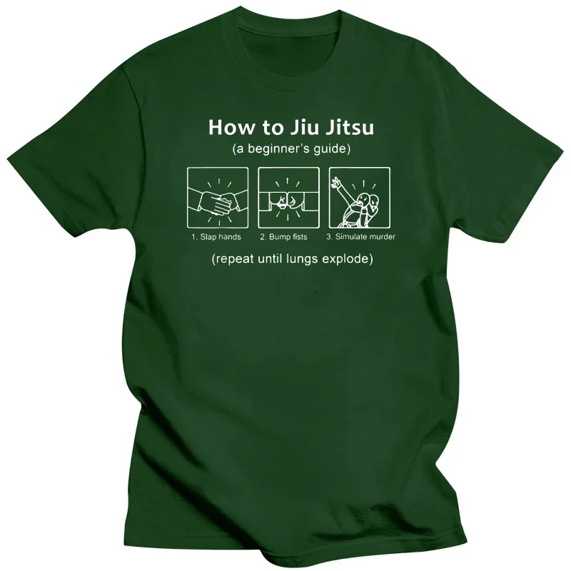 Novelty BJJ Gifts Beginner Funny Brazilian Jiu Jitsu Guide T Shirts Graphic Cotton Streetwear Short Sleeve Classic T-shirt