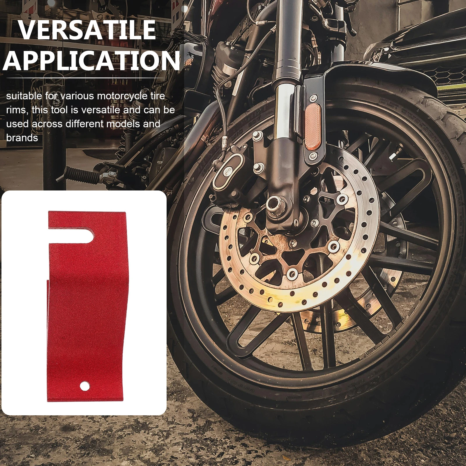 

2pcs Aluminum Bead Clamp Motorcycle Tire Changer Portable Wheel Disassembling Scooter Dirt Bike Rim Repair Tool Car Tire Prying