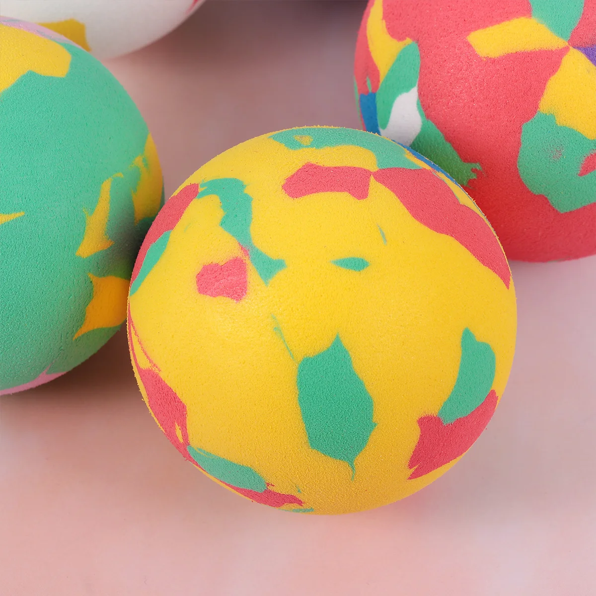 12 pçs bolas de esponja coloridas ecofriendly material macio crianças presente aniversário dia das crianças jogando saltando bola