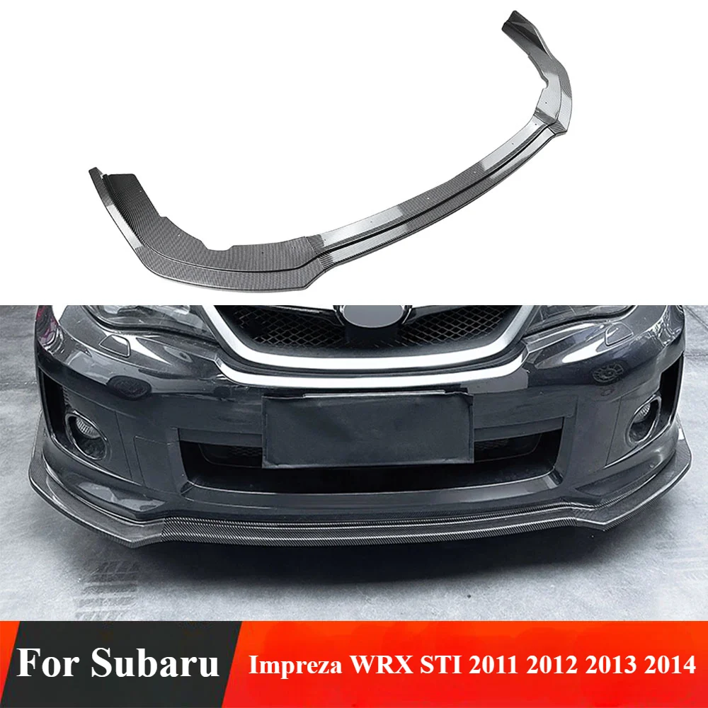 

For Subaru Impreza WRX STI 2011 2012 2013 2014 Car Front Bumper Spoiler Lip Blade Lower Splitter