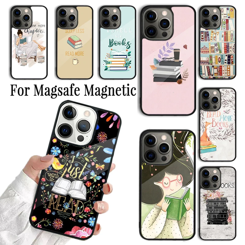 Coque Phone Case For iPhone 16 15 14 13 12 Mini 11 Pro Max Plus Magsafe Magnetic Wireless Charging Cover Read More Books