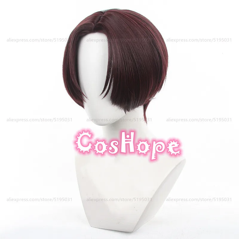 Hayato suo cosplay perücke unisex 30cm kurzes haar rotbraun perücke cosplay anime cosplay perücken hitze beständige synthetische perücken