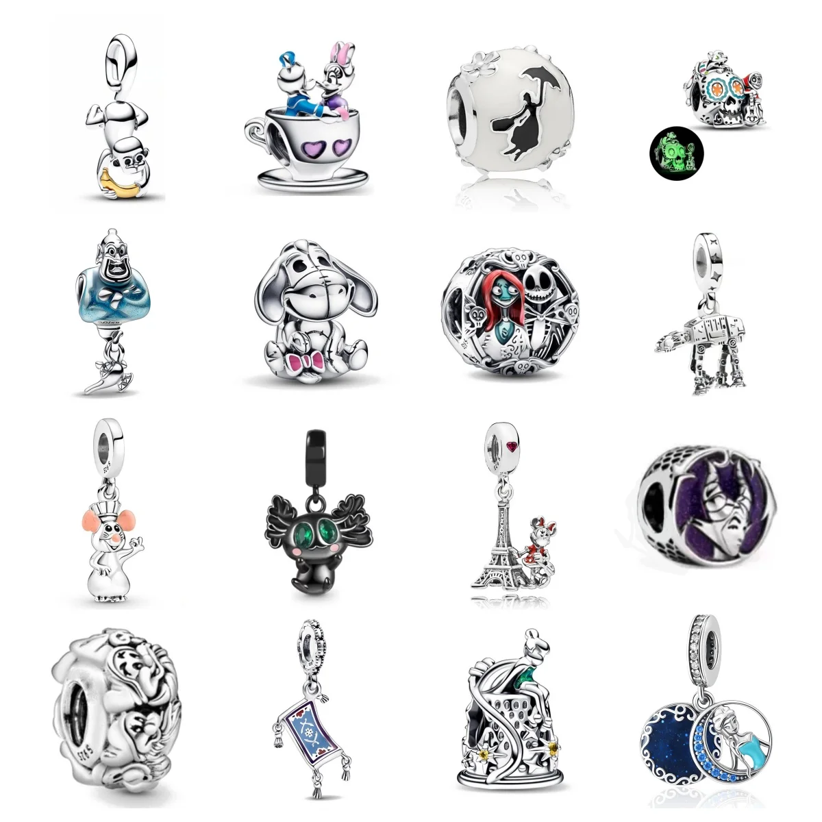 2025 new 925 silver monkey banana iron tower pendant suitable for European original bracelet DIY exquisite jewelry