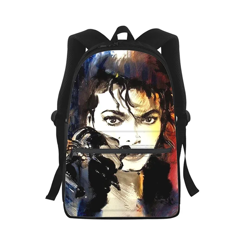 

Michael Jackson Men Women Backpack 3D Print Fashion Student School Bag Laptop Backpack Kids Travel Shoulder Bag