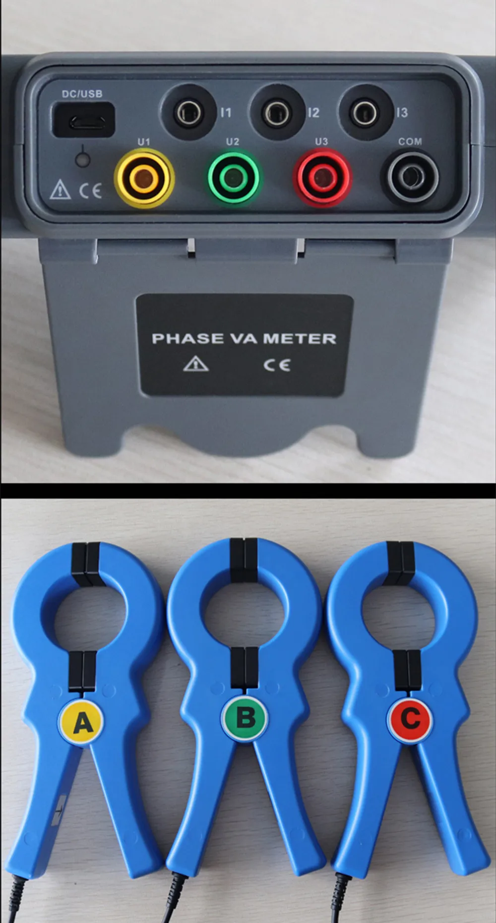 FR2020B 大口径三相デジタル位相電圧計 – 3CH、600V、1000A VAメーター