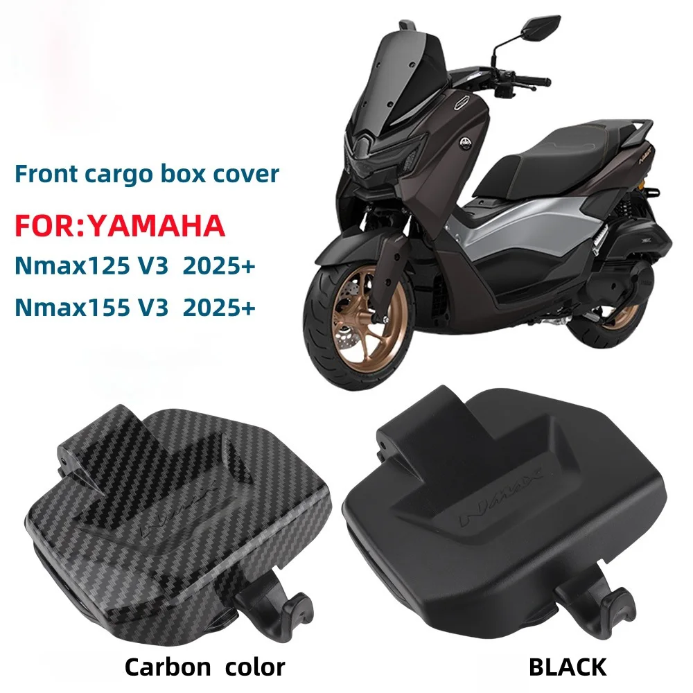 

Motorcycle Tool Box Storage Cover Lid Side Pocket Carbon Fiber Waterproof Cover For Yamaha NMAX V3 NMAX155 2025 nmax Accessories
