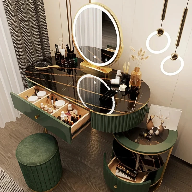 Luxury Style Dressing Table Bedroom Nordic Makeup Modern Girls Dressing Table Organizers Storage Meubles De Chambre Furniture