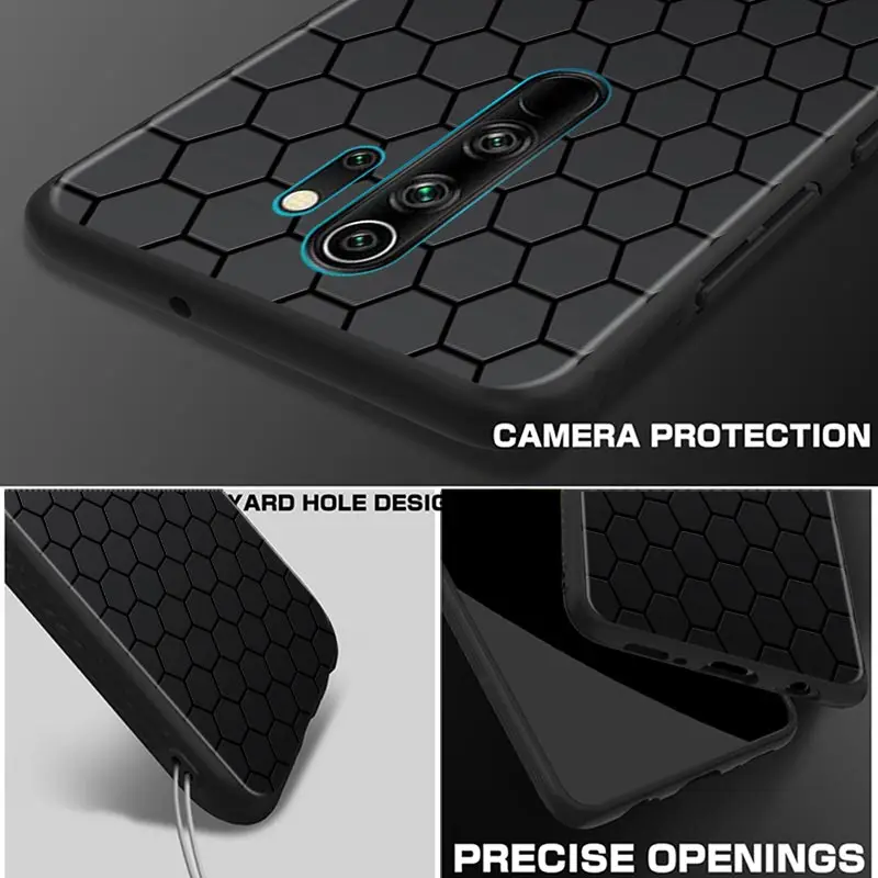 Carbon Fiber Phone Case For Xiaomi Redmi Note 11 10 9 8 Pro 9S 8A 10S 11S Soft Cover For Redmi Note 8Pro 10Pro