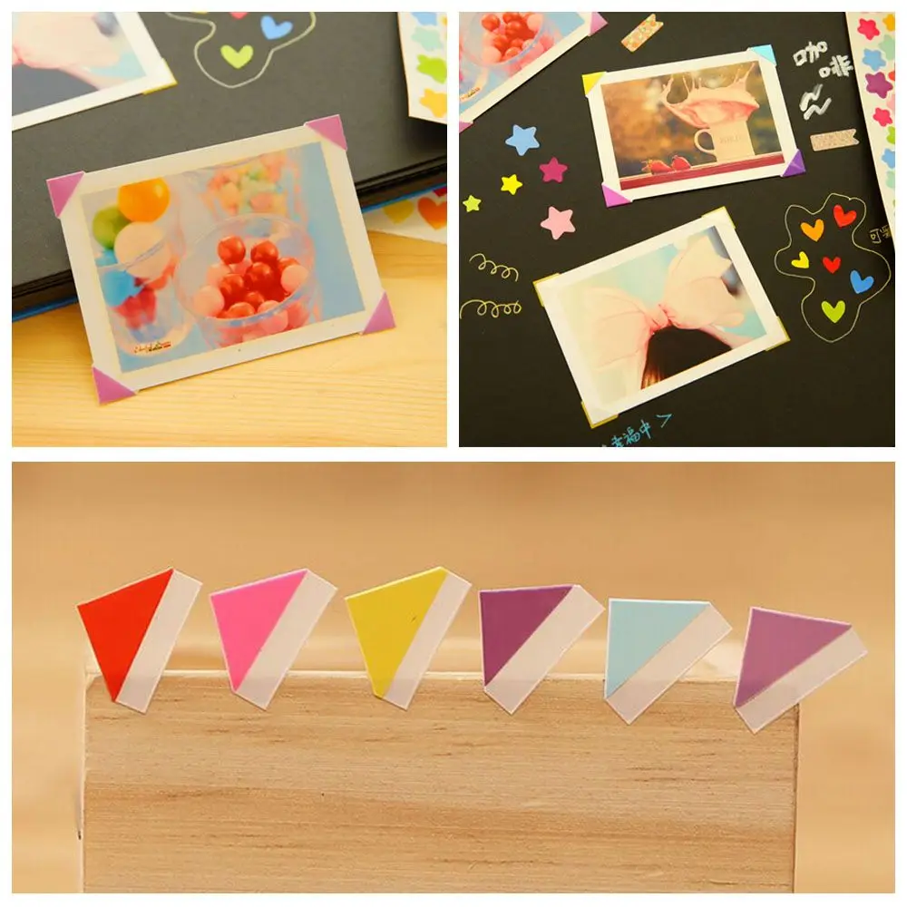 10 sheets New Card Vintage Photo Corner Protectors Scrapbooking Picture Frame Stickers Album