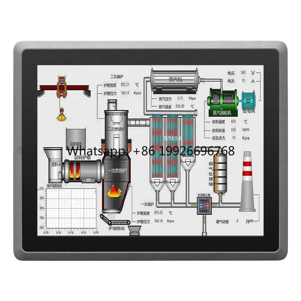 Touch Screen All in One I3 I5 I7 Processor Industrial Panel PC 2024 Fanless Embedded 10 12 15 17 19 Inch Computer Status Storage