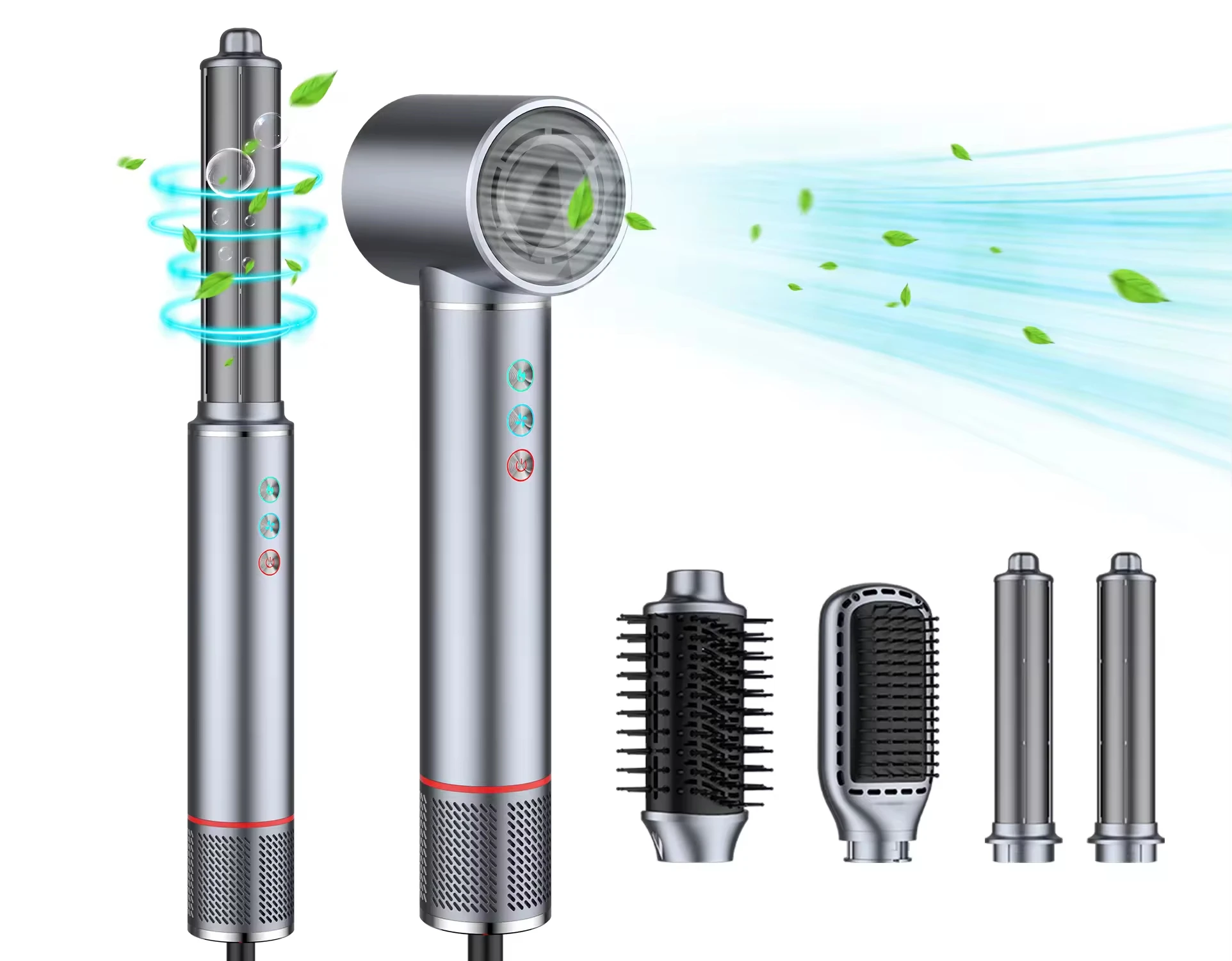 5 in 1 스타일러 원스텝 고속 헤어 드라이어 전문 헤어 스트레이트너 컬러 스타일링 도구 음이온 헤어 핫 에어 브러쉬