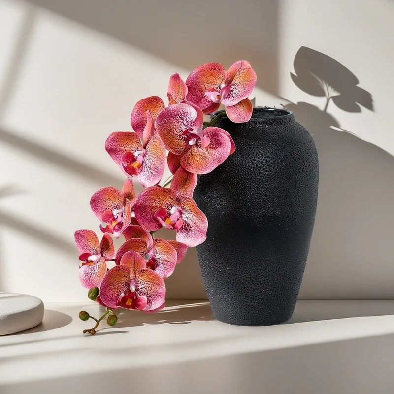 98CM Artificial Butterfly Orchid Wet 3D Printing High Quality Single Branch 9 Head DIY Souvenir Home Decoration Silk Flower - view 2