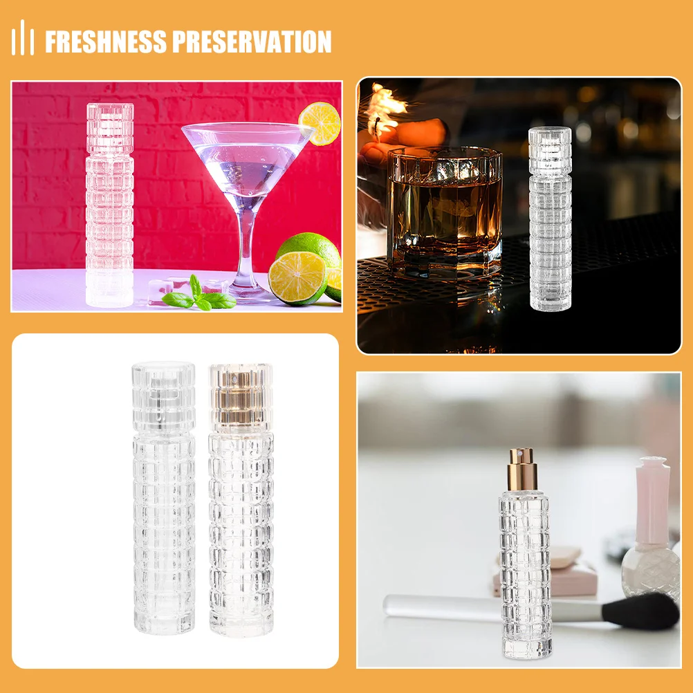 2 قطعة 30 مللي زجاجة رذاذ الأفسنتين الزجاج كوكتيل البخاخ بار النفط مستر المر بخاخ عطر إعادة الملء زجاجة السفر للمنزل #2