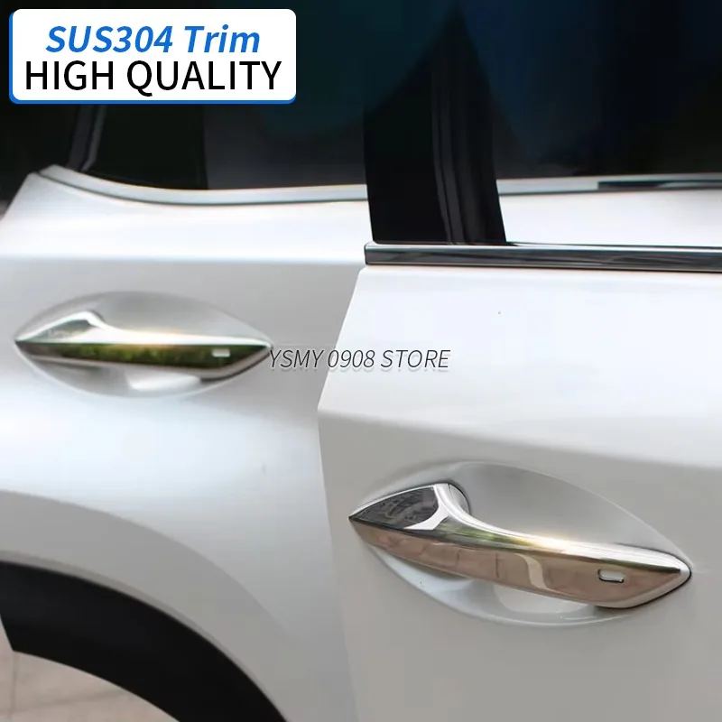 4PCS Chrome Car Body Parts Accessories Car Door Handle Cover for Lexus Nx 200T/300H 2014 2015 2016 2017 2018 -