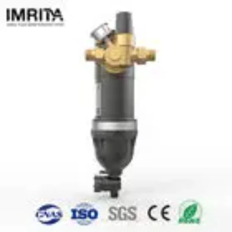 IMRITA Whole House Under Sink 6000L Spin Down Mesh Sediment Water Filter 40 Micron Pre-filter With Self Cleaning For Home