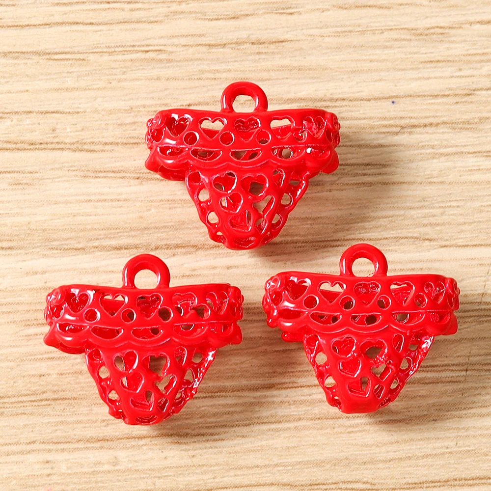 Tusember 5 Stück Niedliche Emaille Kawaii 3D Pantoffel- und Hutanhänger für Ohrringe, Halsketten, Armbänder, DIY-Schmuckherstellungszubehör – Detail 37
