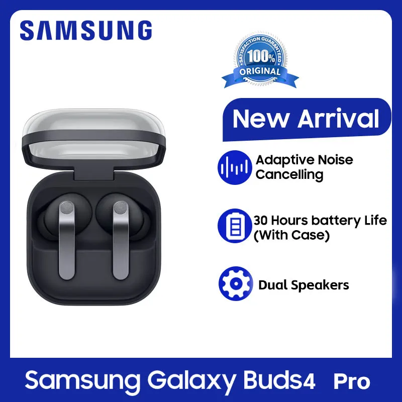 New Samsung AI True Wireless Galaxy Buds4 Pro Bluetooth Earbuds Hi-Res Audio,2-Way Speaker,Live Translation,ANC 2.0,IP57 SM-R640