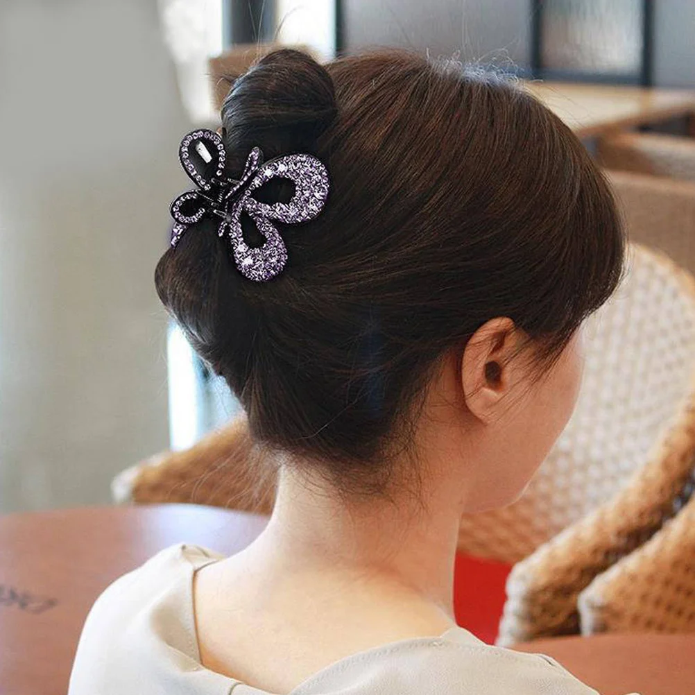 

Claw Clip Acrylic Jaw Clip For Thick Thin Curly Straight Hair Butterflies Barrette Hair Accessories