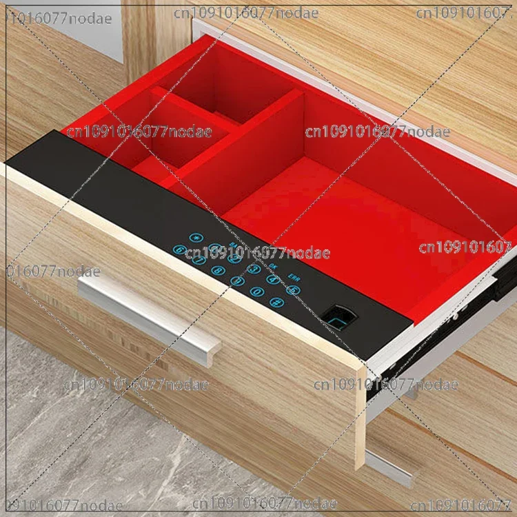 Z480 Smart Key Safe Box Drawer Wardrobe Safety Box Fingerprint Hotel Cash Box Money Safe Document Necklace Storage