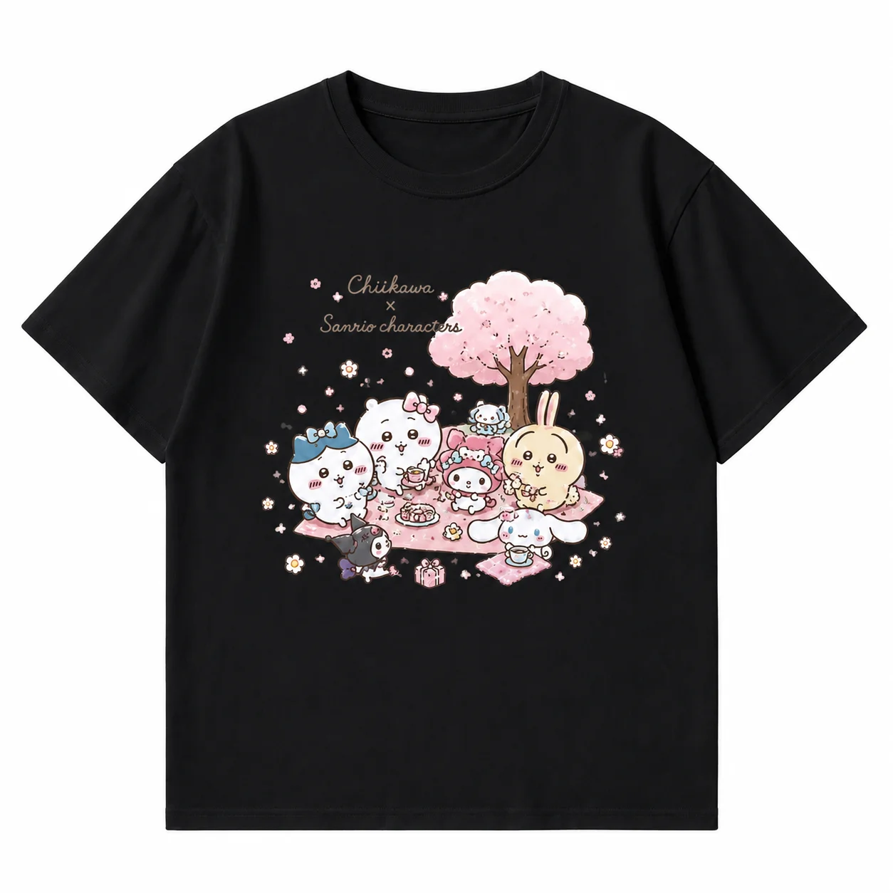 2026 Chiikawa DRINKING LICENSE Sommer Eltern-Kind Reines Baumwoll-T-Shirt Bequem, Atmungsaktiv, Hochwertig Ins Y2k – Detail 6