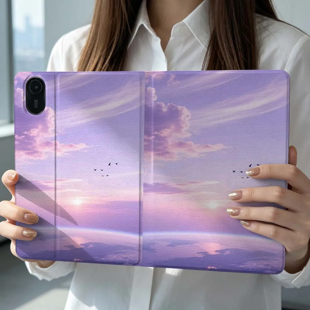 Beautiful Sunrise For Xiaomi Poco Redmi Pad 8 2 4 C1 6 6S 7 7S SE 9.7 14 11 11.2 12.1 12.5 Inch Tablet Case Pen Tray