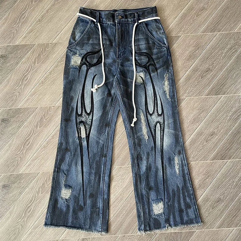 HS11 HS77 PATH TO PARADISE Heavy craft wash to make old worn American retro high street casual jeans