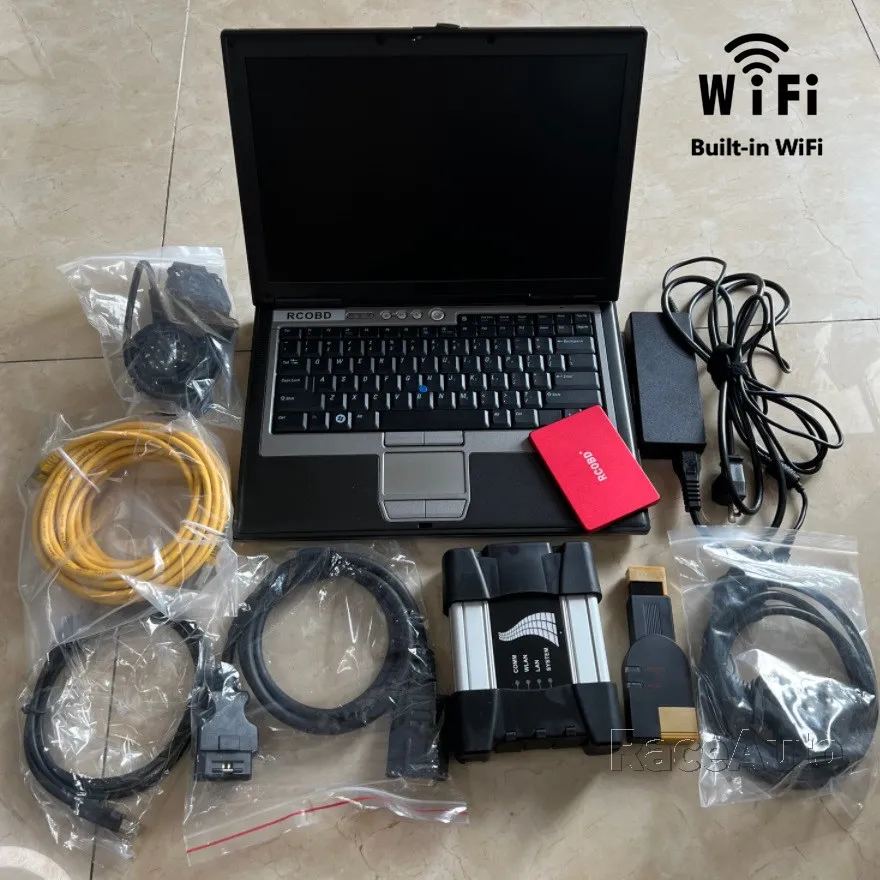 For BMW ICOM NEXT wifi A+B+C Updated A2 Diagnostic Programmer Tool with 90%New Laptop D630 install with 2024.11v SSD 720GB Win10