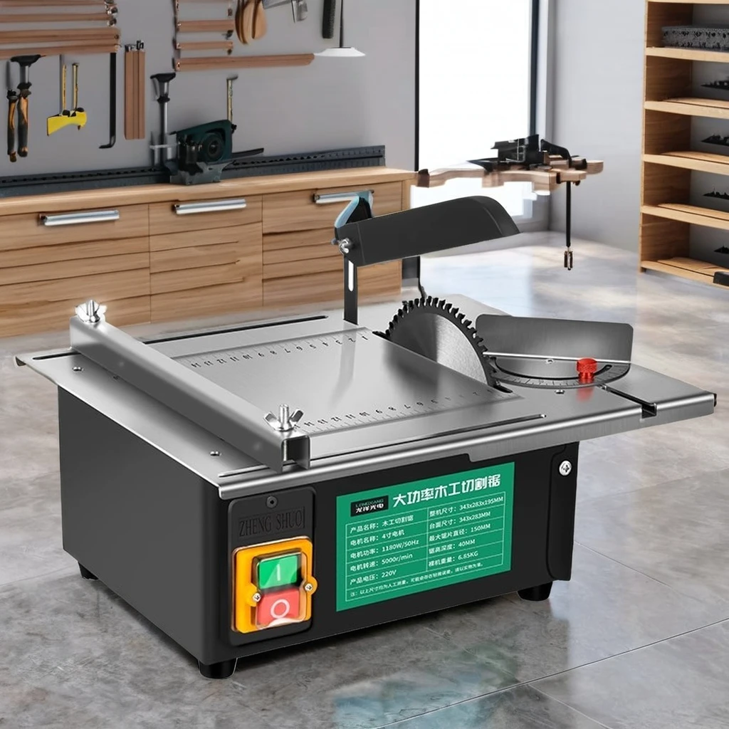 High-Power Desktop Band Saw Multi-Functional Small Wood Cutting Machine Easy to Operate