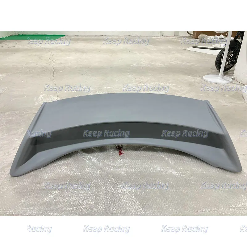 For 370Z Z34 2009 On Fiberglass Rear Wing Amuse Style With Brake Light FRP Unpainted Trunk Spoiler Fiber Glass Boot Lid Splitter