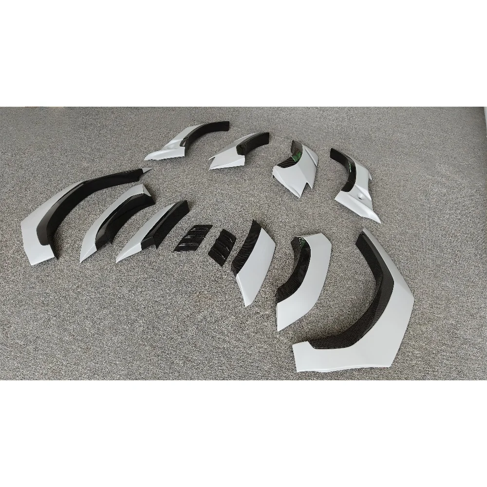 تعديل قوس عجلة السيارة 1016 نمط شبه جاف من ألياف الكربون قوس عجلة عريض مناسب لعام 2022-2023. أوروس إس